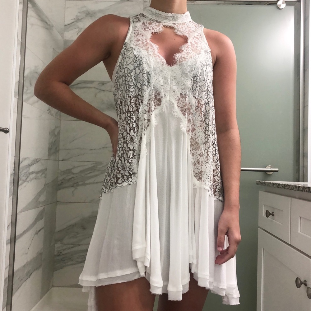 NWT Free People White Lace Dress